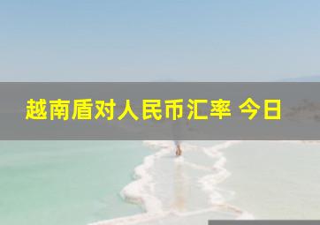 越南盾对人民币汇率 今日